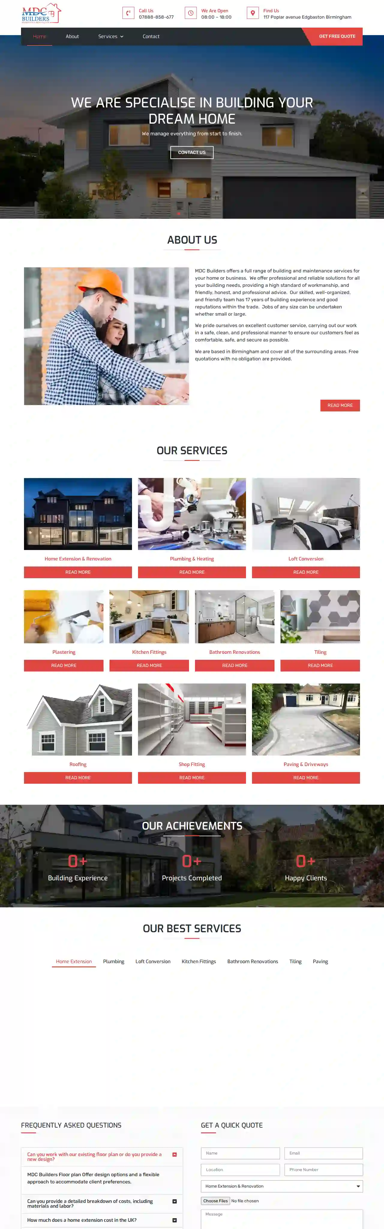 MDC Builders | Home Extension & Renovation | Kitchen & Bathroom Renovations in Birmingham