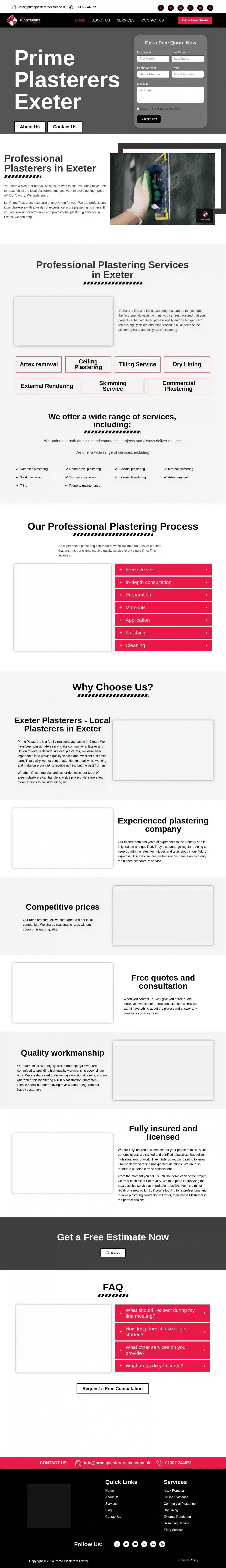 Prime Plasterers Exeter