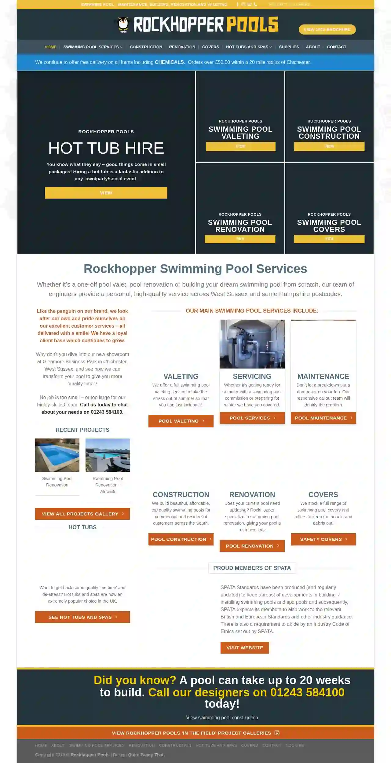 Rockhopper Pools - Swimming Pool Services